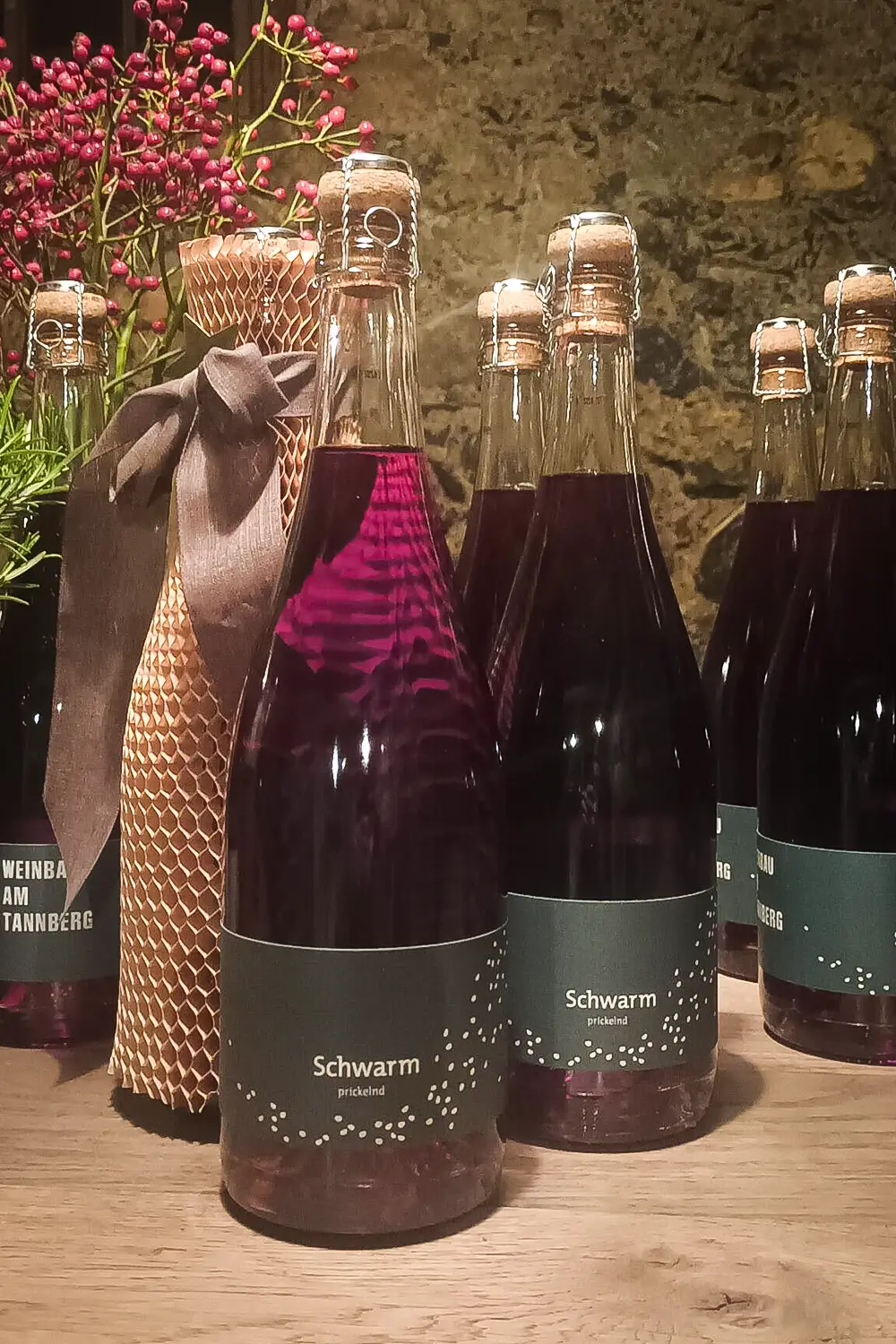 Schaumwein Schwarm, rot